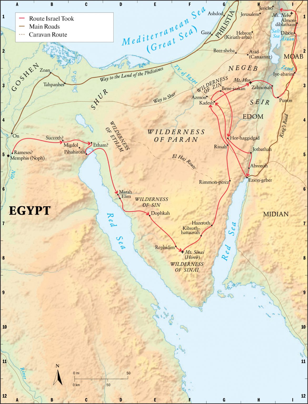 Incorrect Route Of The Exodus From Egypt 1171x1536 
