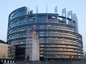 E.U. Parliament, Strasburg. Strikingly, this building resembles the unfinished and abandoned Tower of Bavel.