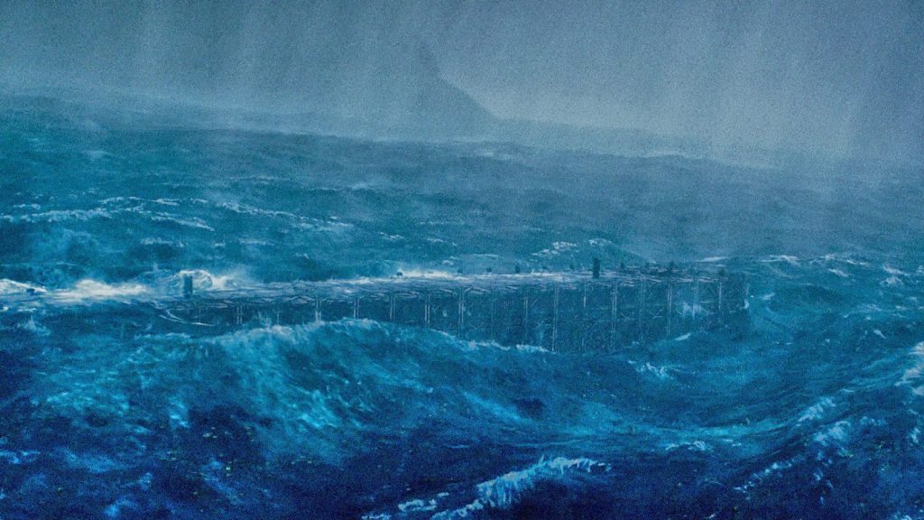 Noach's Ark in the universal flood.