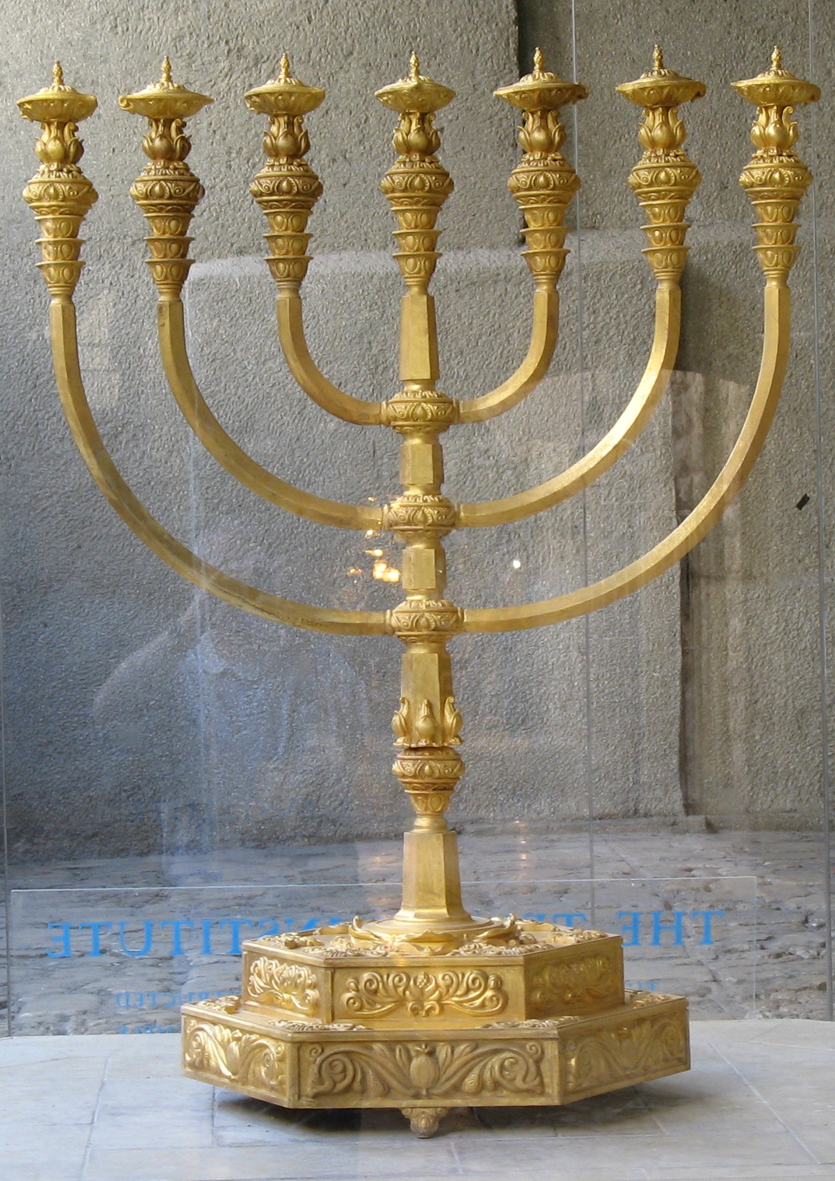 A reconstruction of the Menorah of the Temple created by the Temple Institute